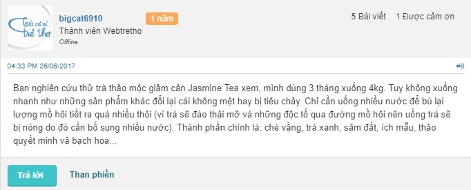 trà giảm cân jasmine tea có tốt không,trà giảm cân jasmine tea review,trà giảm cân jasmine tea chính hãng,trà giảm cân jasmine tea giá bao nhiêu,giá trà giảm cân jasmine tea